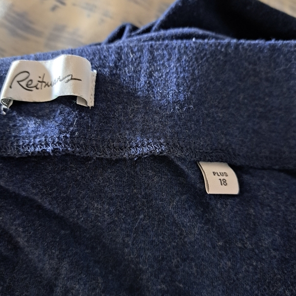 Long stretchy denim coloured skirt from Reitmans in size 18 plus. - Picture 3 of 5